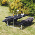 Bord-/bänkset Frigg Svart 175 x 140 cm Hortus